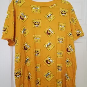 Yellow SpongeBob t shirt
